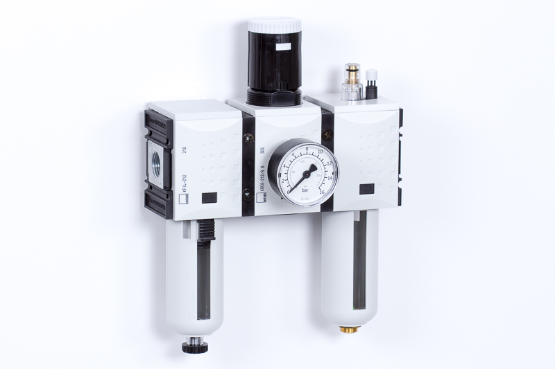 Filter regulator lubricator units (FRL, 3 piece unit)