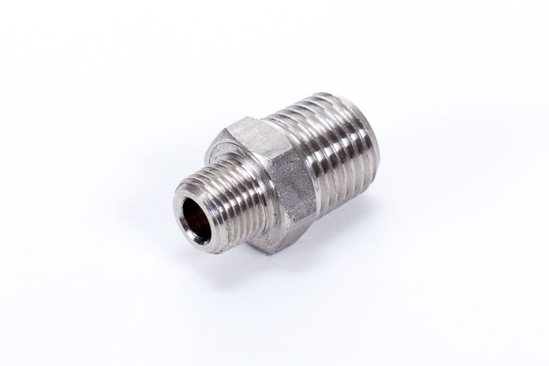 Double reducing nipple, 2 x male thread, conical