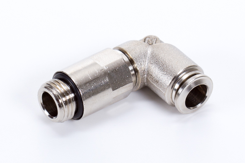 Elbow push-in fittings, with extension
