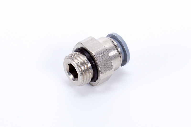 Straight push-in fittings, metal