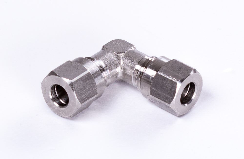 Elbow-compression fitting connectors