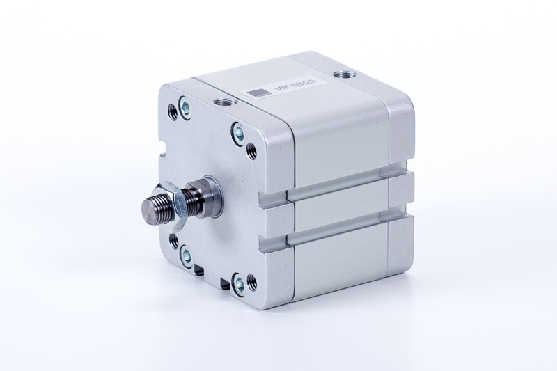 Piston rod with male thread