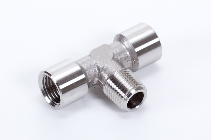 T pipe joints, 2 x female thread, 1 x male thread